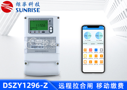 杭州矩華DSZY1296-Z三相載波預(yù)付費電能表